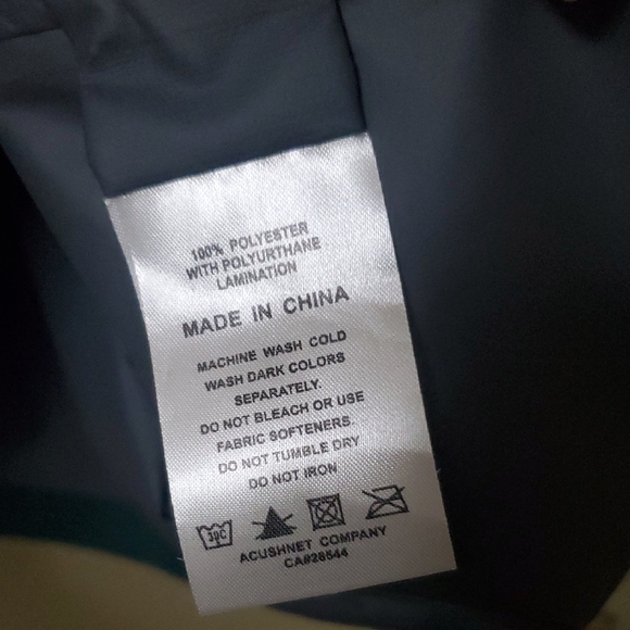 Masters FootJoy Size 4X Zip Up Rain Jacket With Hood NEW Golf Green Black - Picture 8 of 15